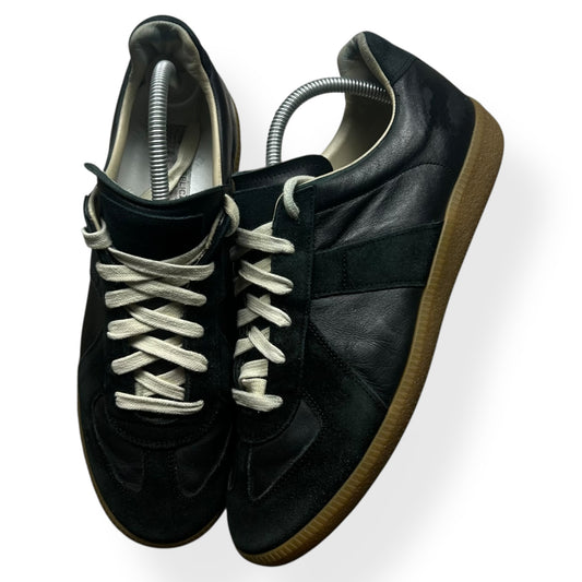 Maison Margiela Gats Low Top Trainers Black UK 8