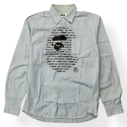 Comme des Garcons x Bape Striped Long Sleeve Shirt S