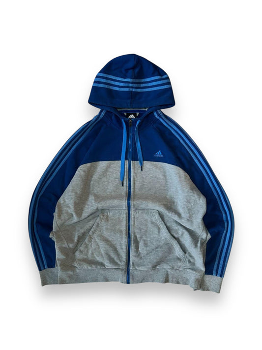 Adidas Performance Essentials Zip Up Hoodie Blue Size XL