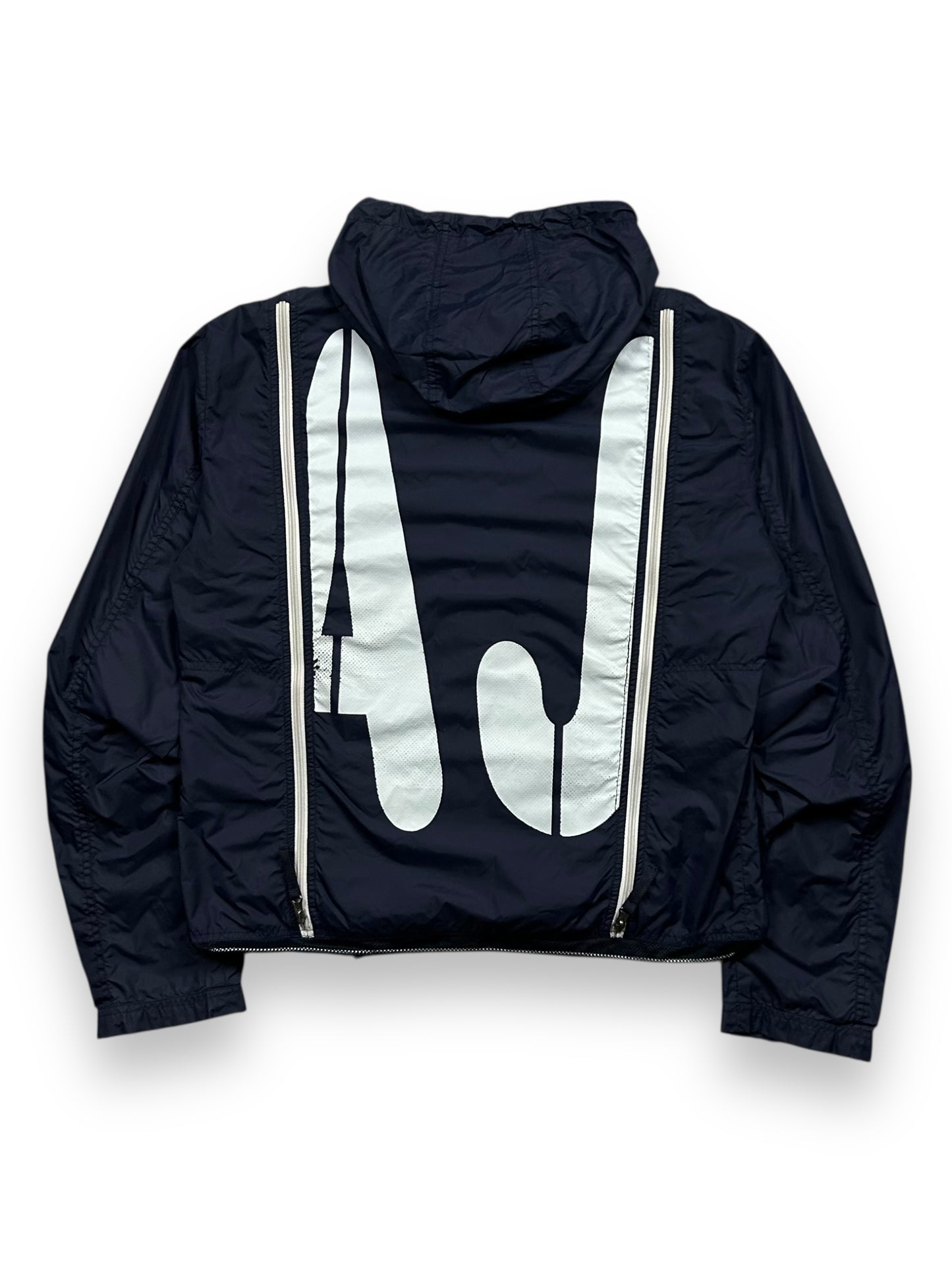 Vintage Armani Jeans Logo Lightweight Windbreaker Size S