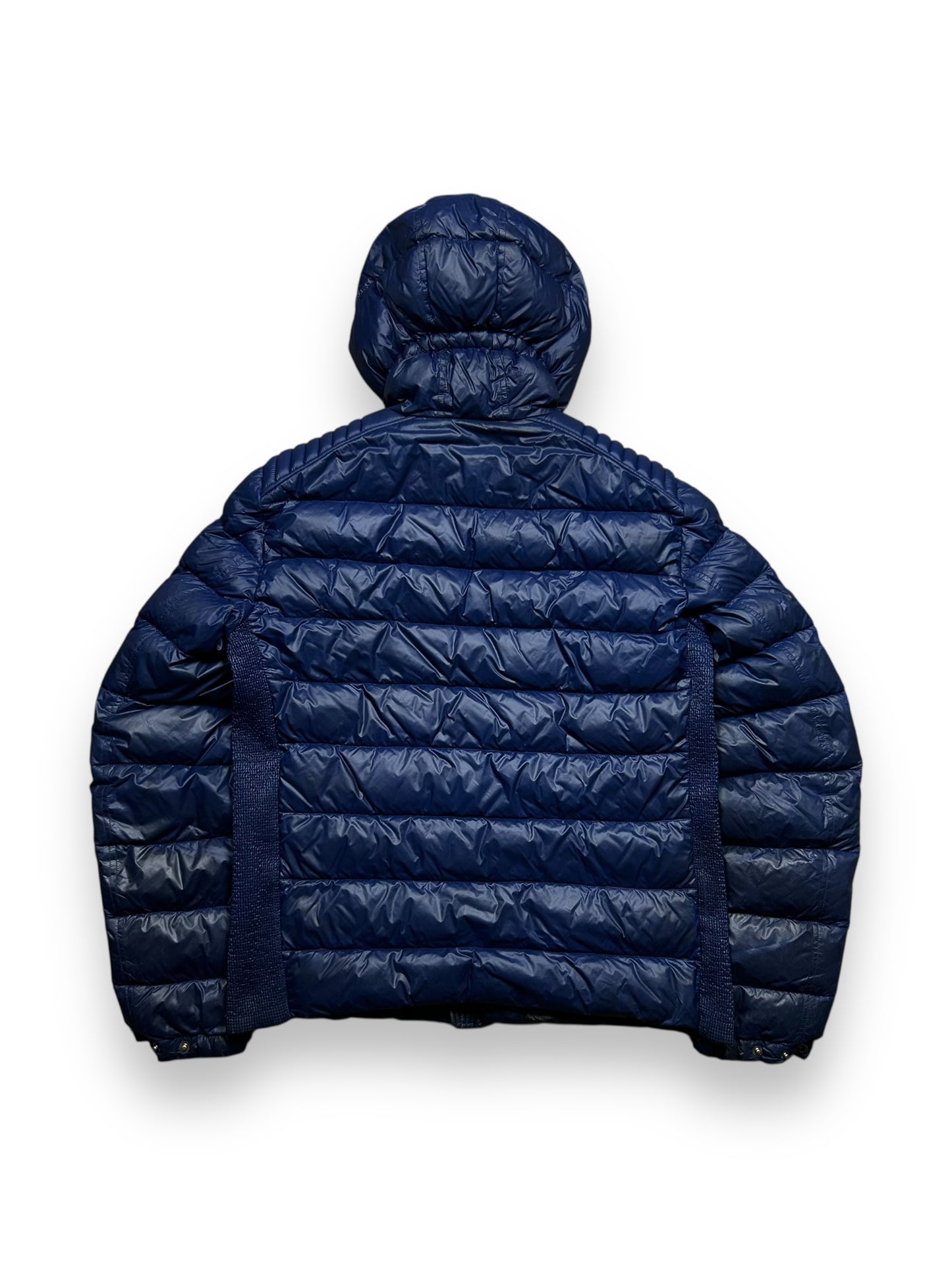 Mens Prada Milano Biker Down Puffer Jacket Navy M