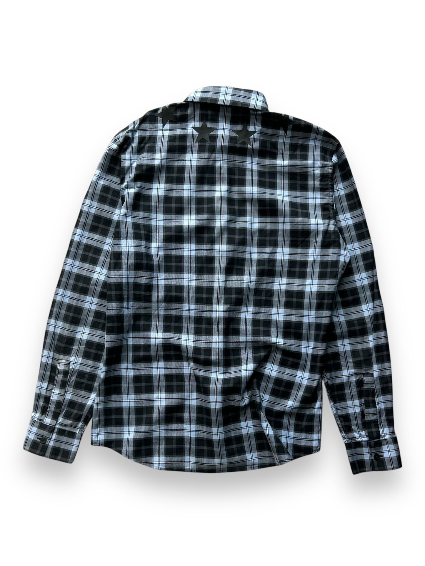 Givenchy Plaid Star Long Sleeve Shirt Size 40 / S