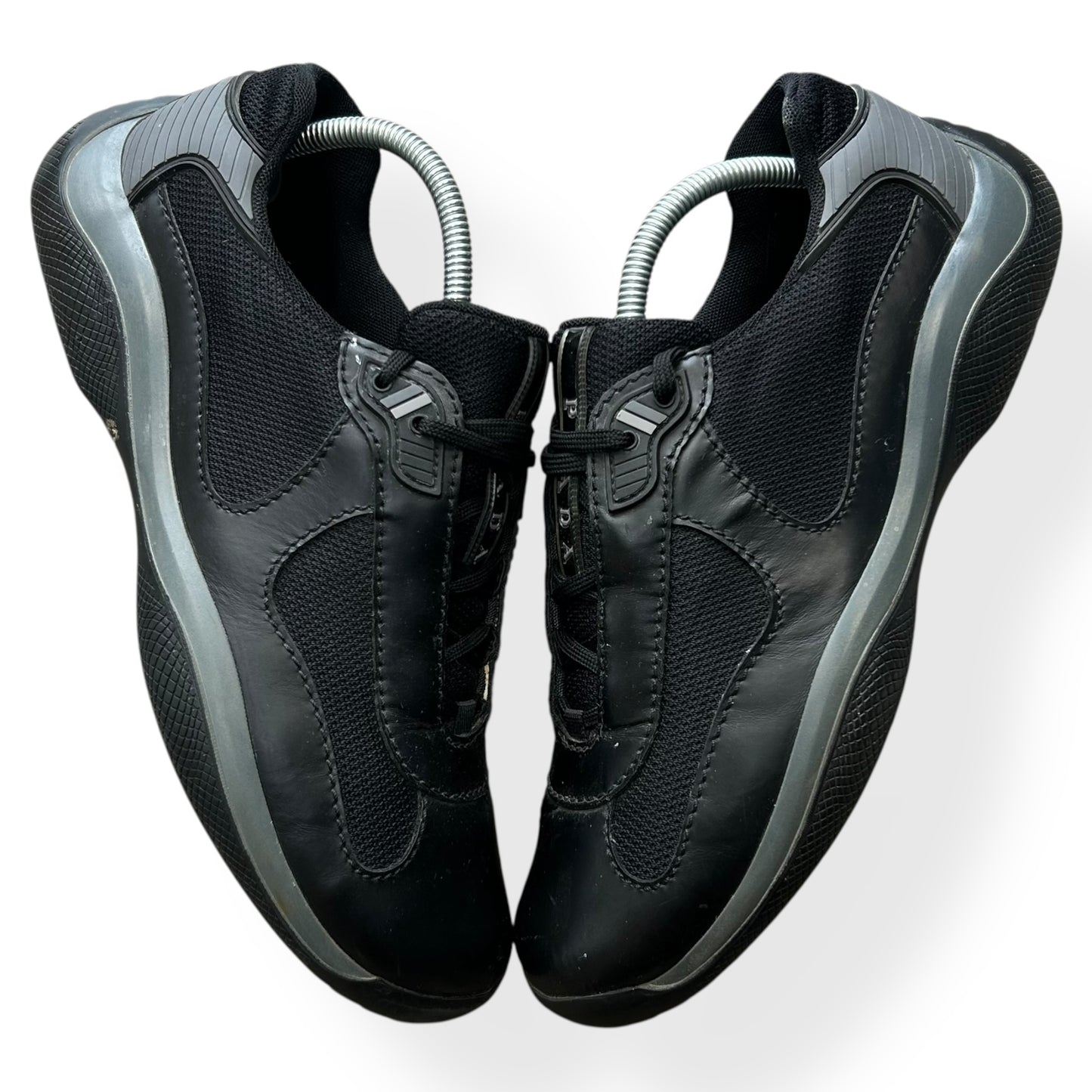 Mens Prada America Cups Black Size UK 9