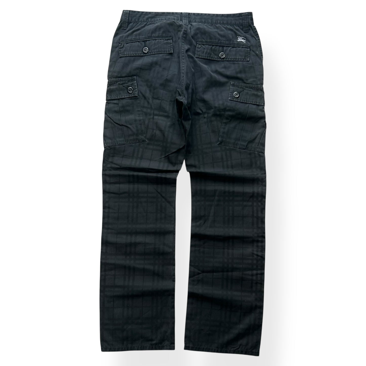 Vintage Burberry Blue Label Shadow Utility Cargo Trousers W30 L30