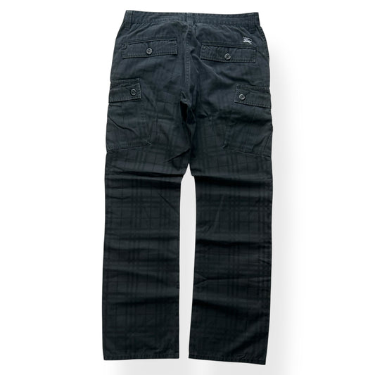 Vintage Burberry Blue Label Shadow Utility Cargo Trousers W30 L30
