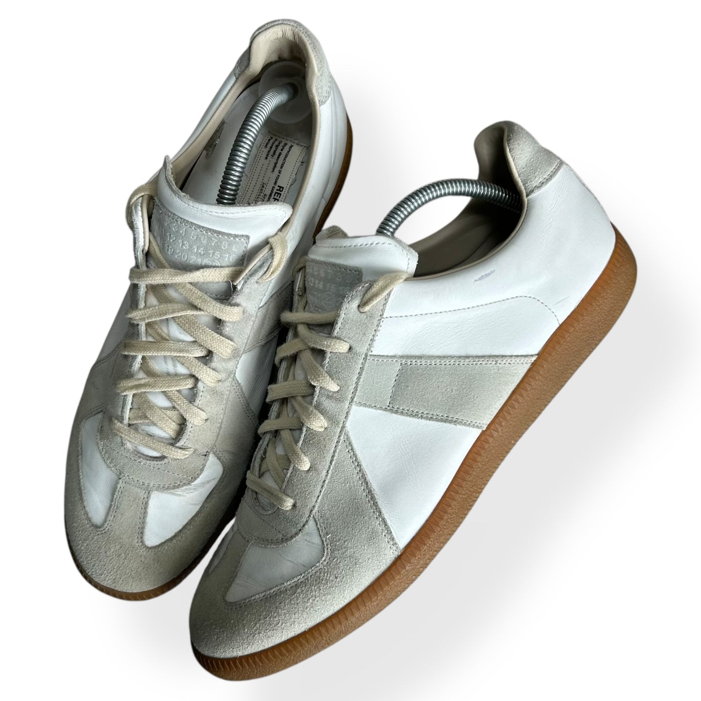 Maison Margiela Gats Low Top Trainers White UK 10