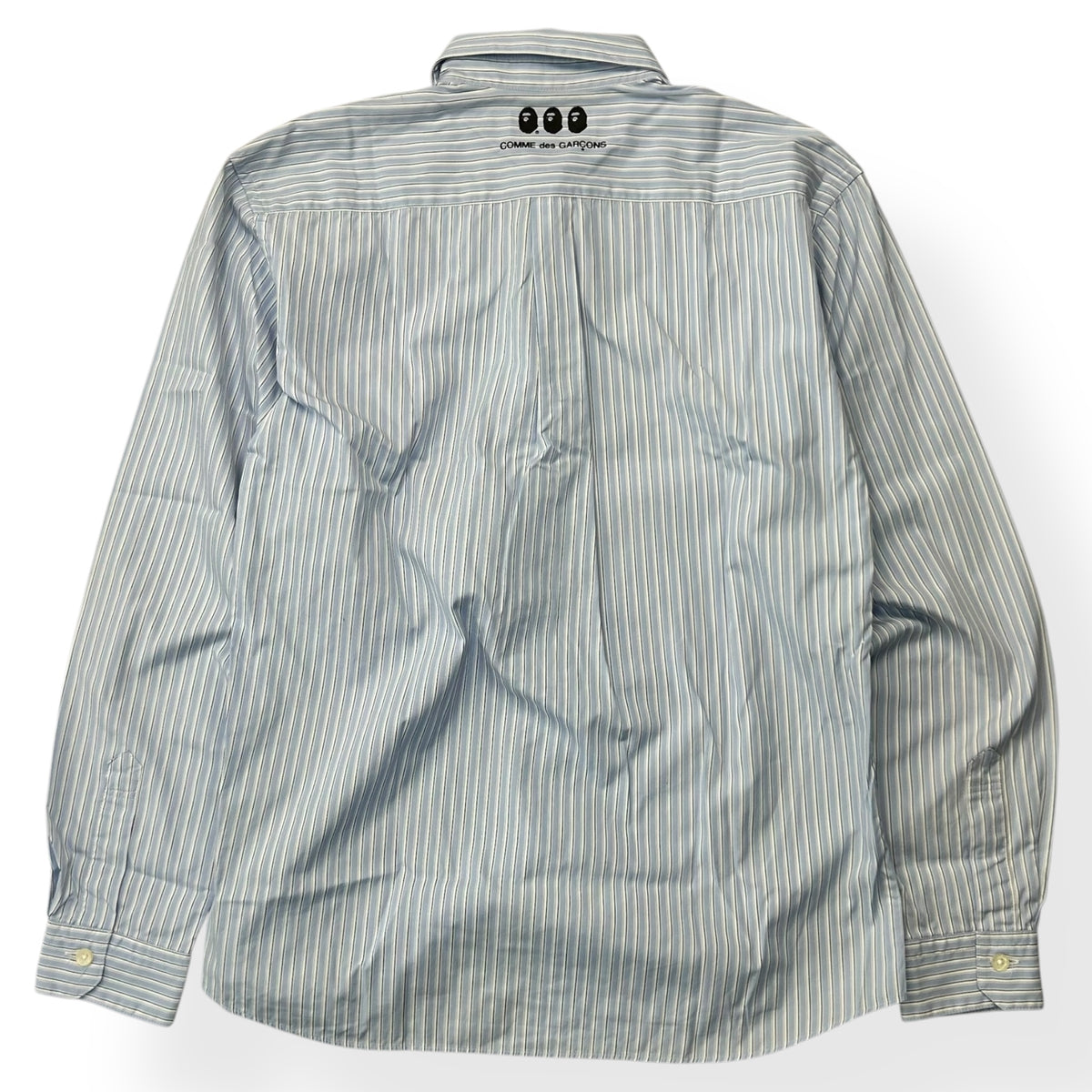 Comme des Garcons x Bape Striped Long Sleeve Shirt S