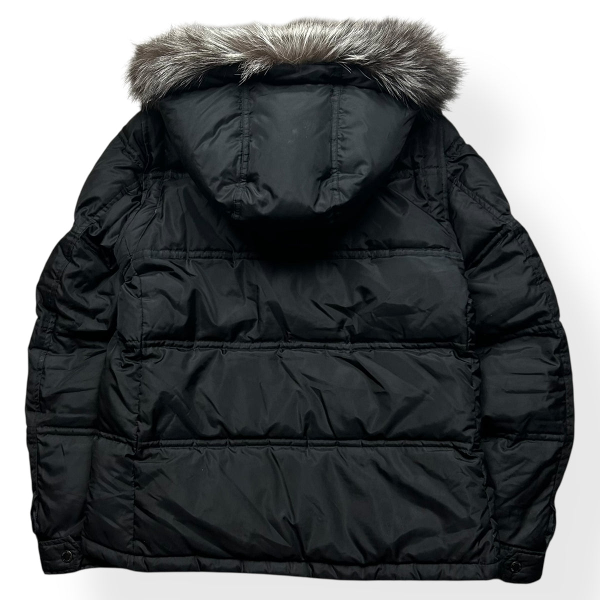 Burberry Black Label Fur Hood Puffer Jacket S