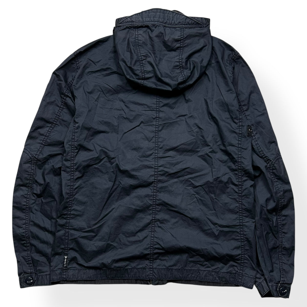 Vintage Armani Jeans Clasp Sniper Hood Windbreaker Jacket L