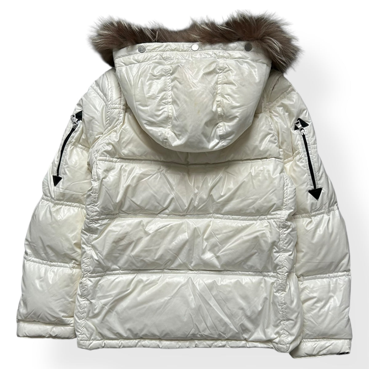 Vintage Burberry Black Label 2009 Fur Hood Puffer Jacket S
