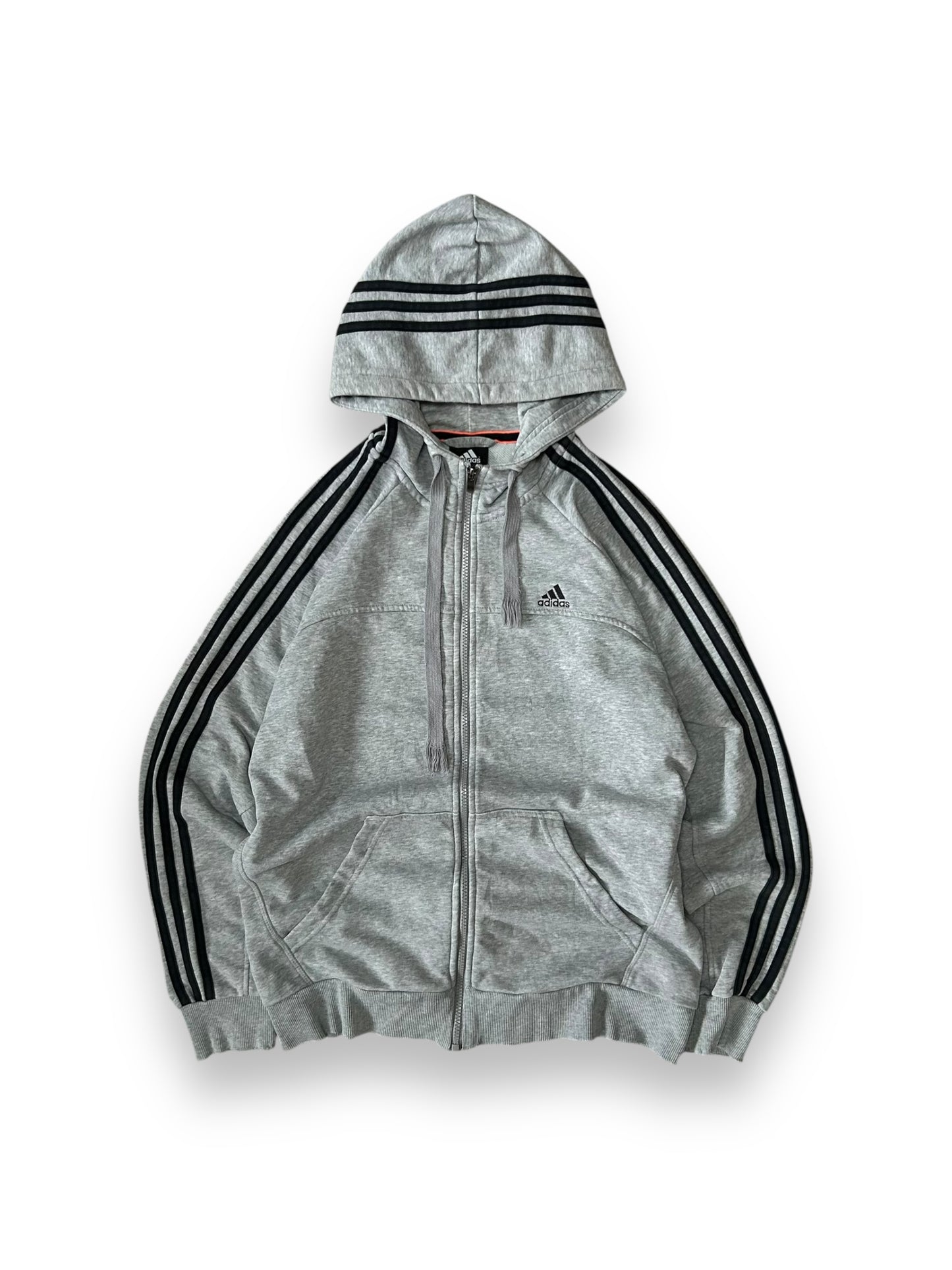 Adidas Performance Essentials Zip Up Hoodie Grey Size M