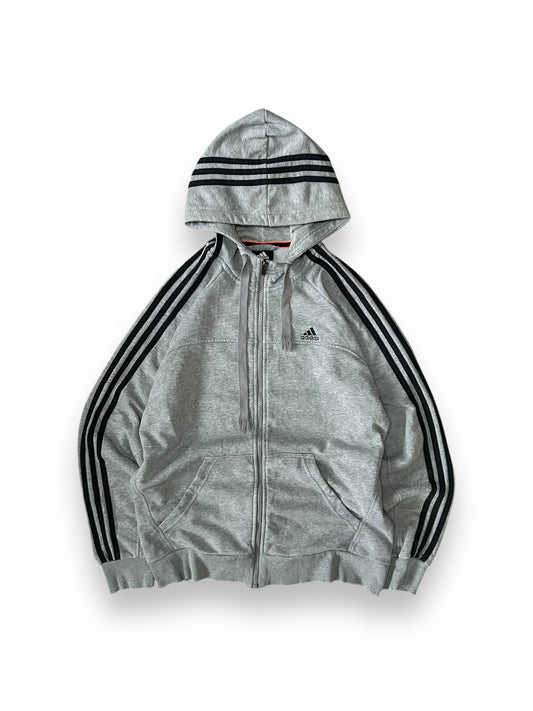 Adidas Performance Essentials Zip Up Hoodie Grey Size M