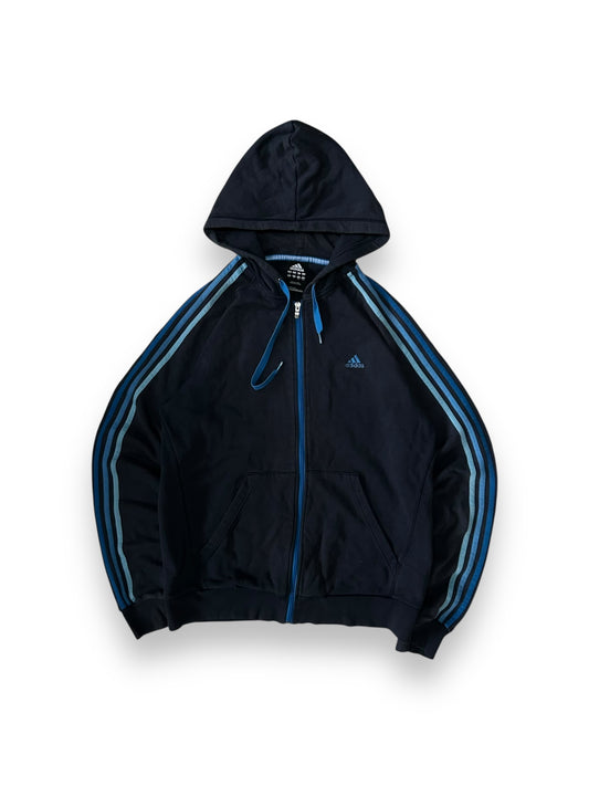 Adidas Performance Essentials Zip Up Hoodie Navy Size L