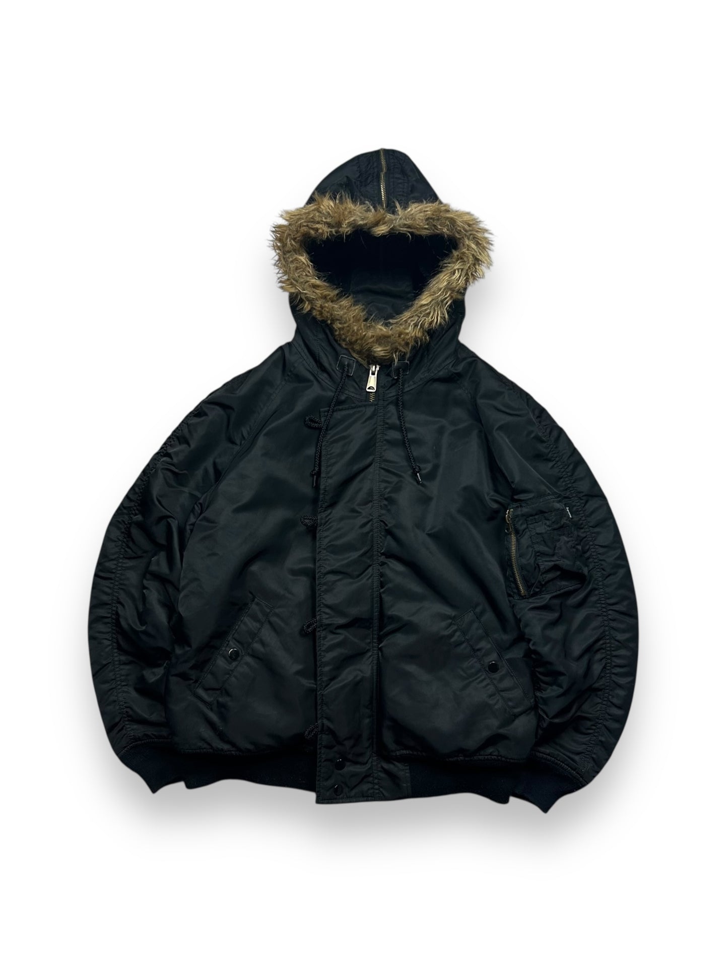 Mens Supreme N-2B Padded Bomber Jacket Black M