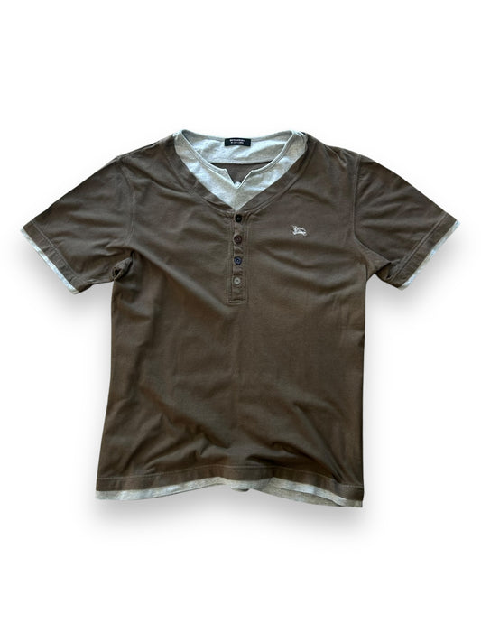 Burberry Black Label Layered Henley T Shirt M