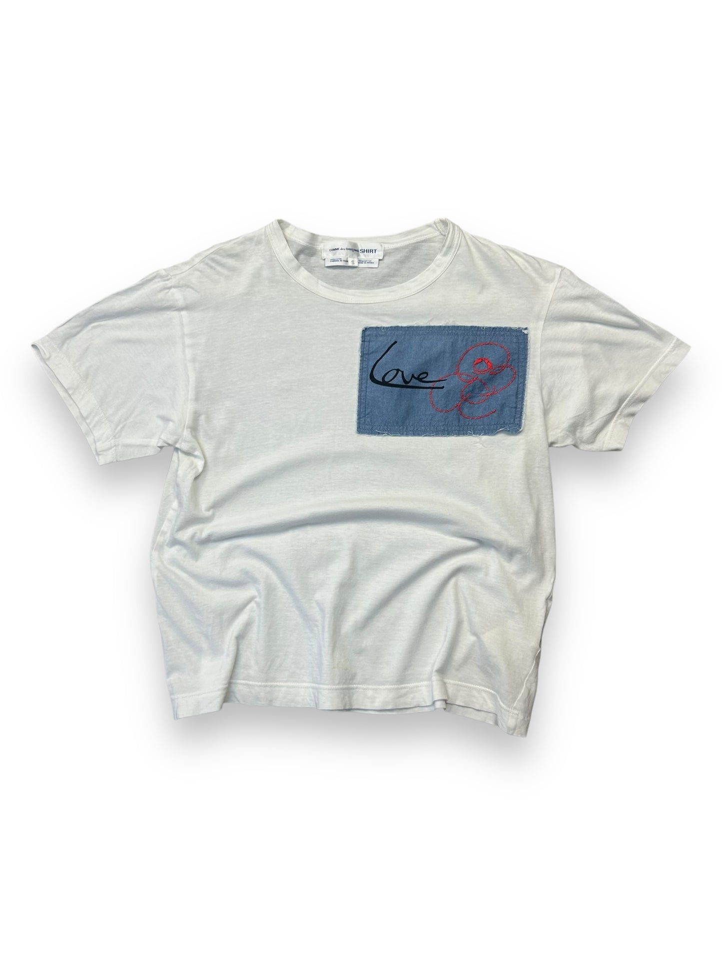 Womens Comme Des Garcons Shirt Patch T-Shirt S