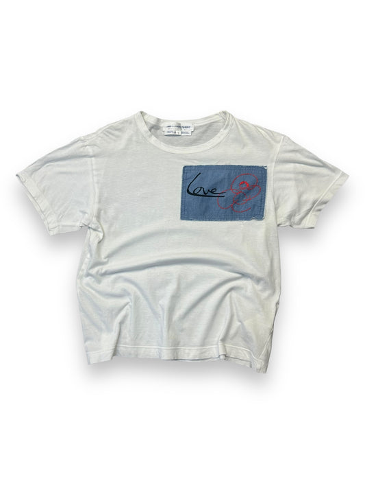 Womens Comme Des Garcons Shirt Patch T-Shirt S
