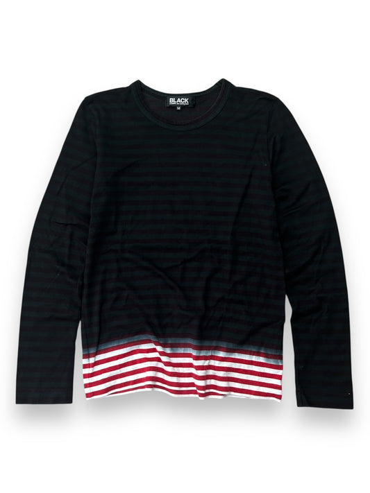 Comme Des Garcons Black Long Sleeve Gradient T Shirt S