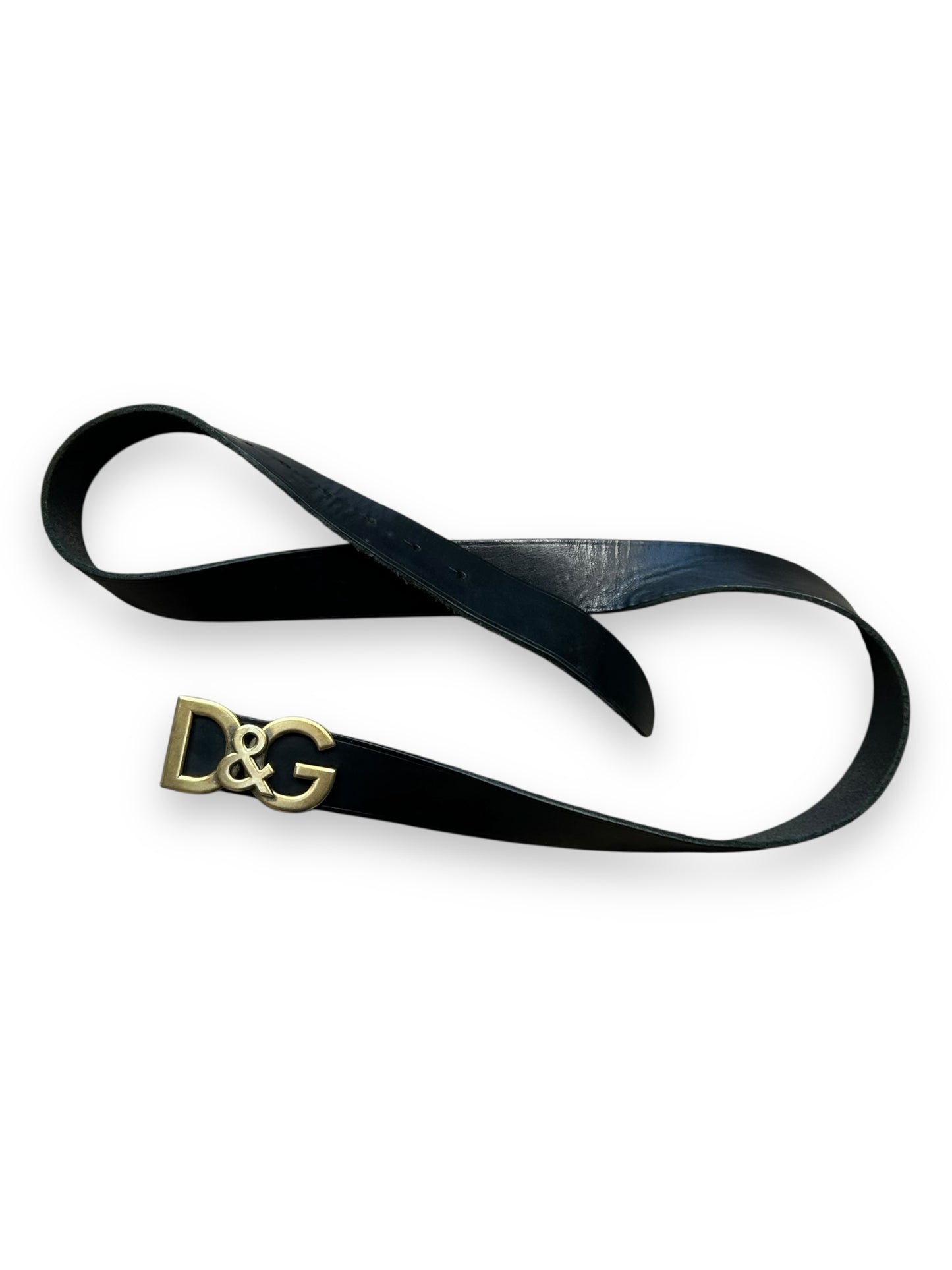 Dolce & Gabbana Leather Logo Buckle Belt 120cm / 47’