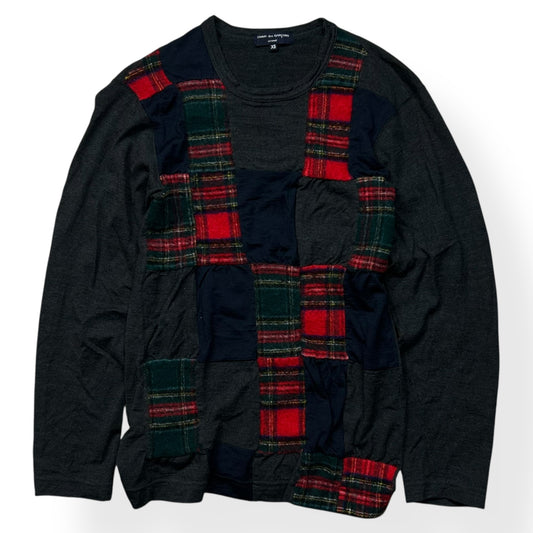 Vintage Comme Des Garcons Homme Patchwork Knit Jumper XS