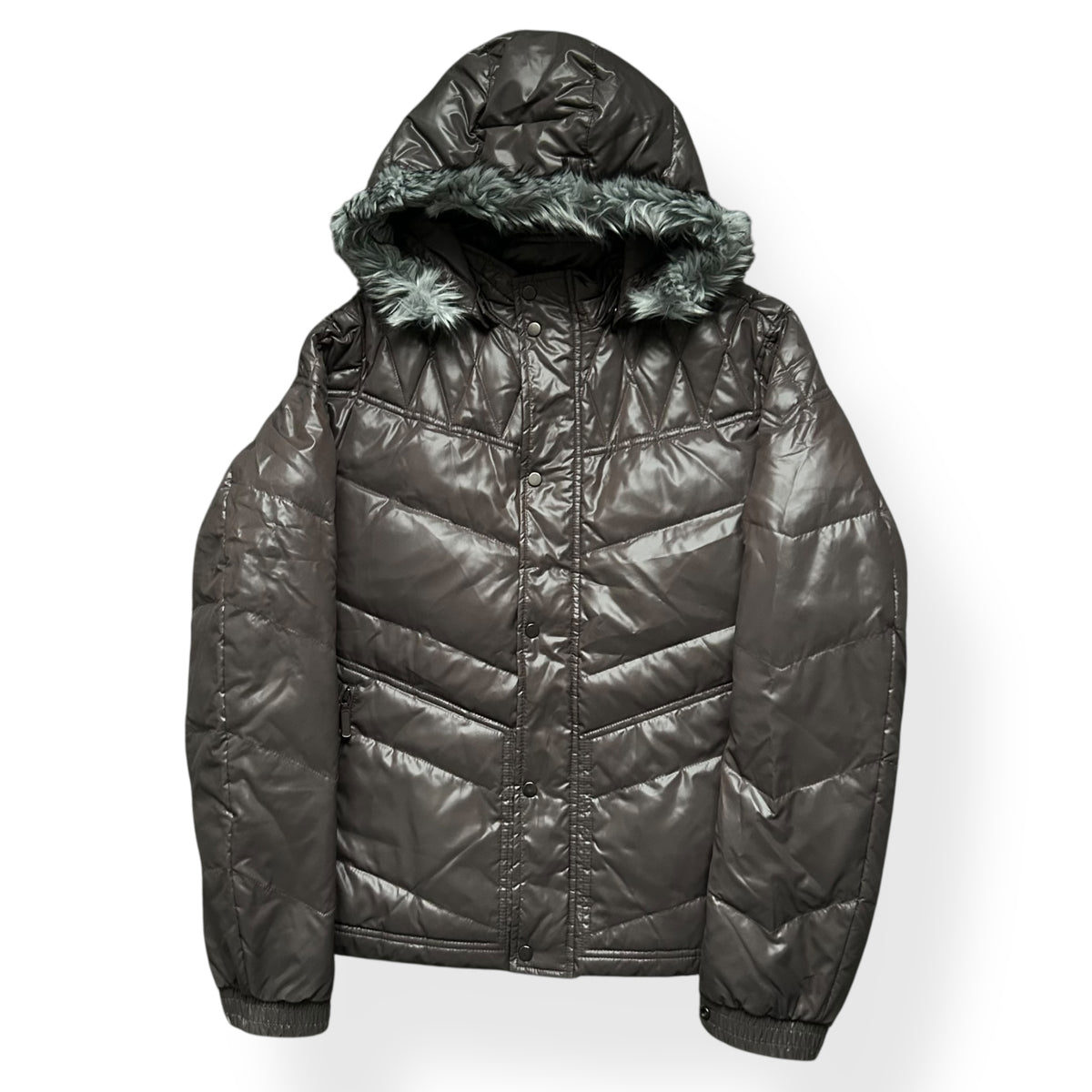 Japanese Fur Hood Puffer Jacket M