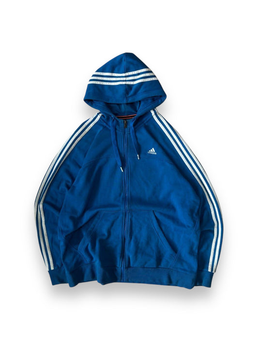 Adidas Performance Essentials Zip Up Hoodie Blue Size XL