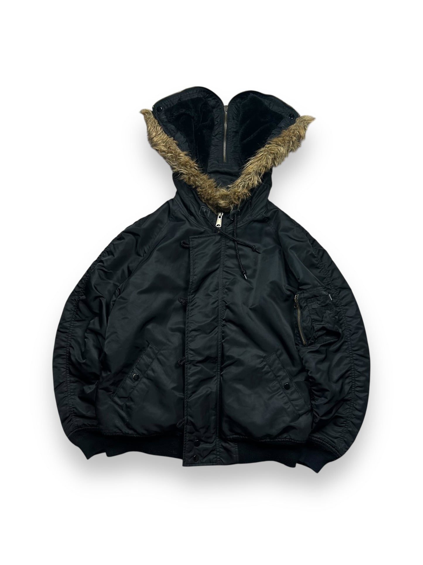 Mens Supreme N-2B Padded Bomber Jacket Black M