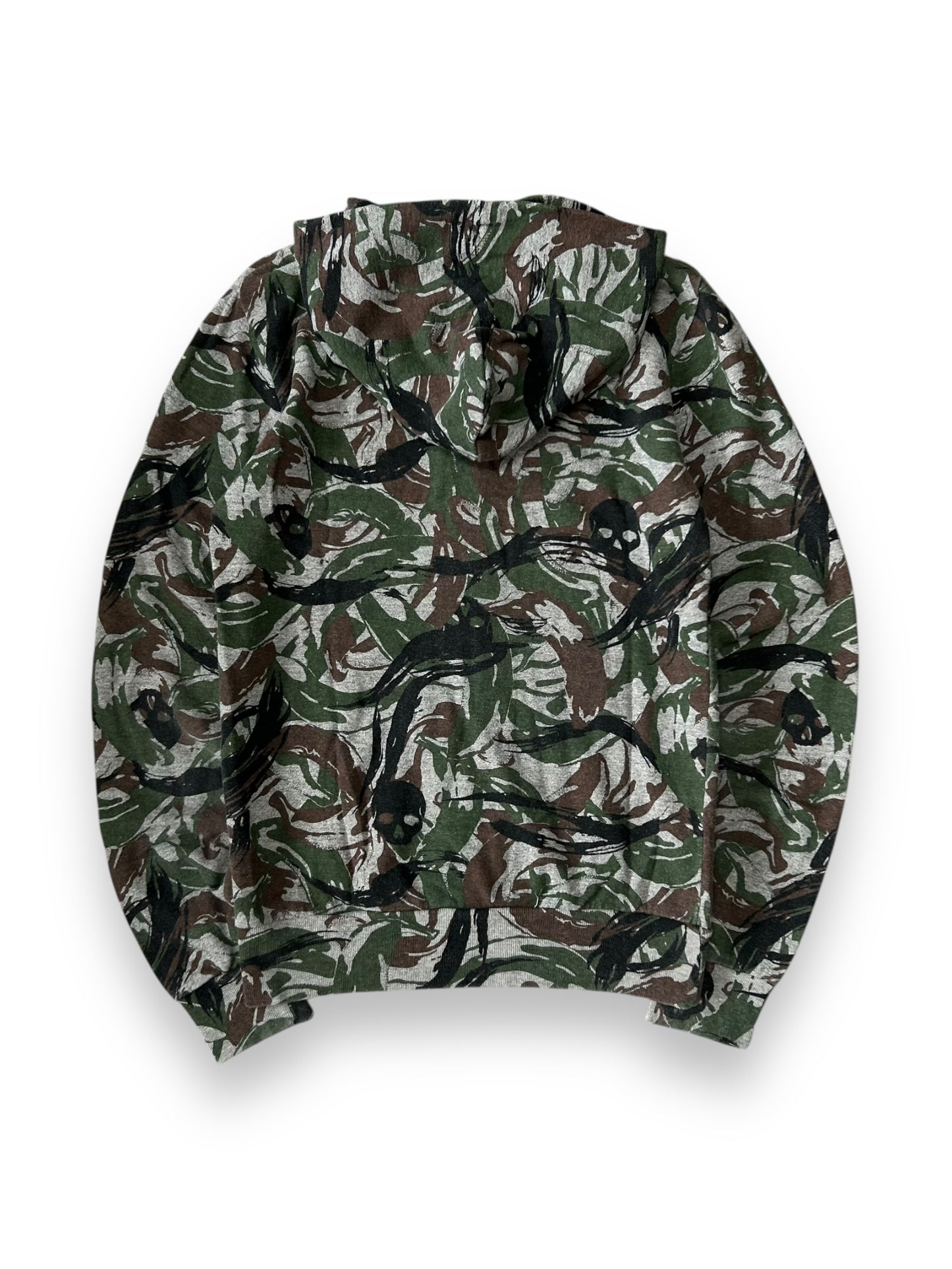 Hysteric Glamour Camo Print Zip Up Hoodie S