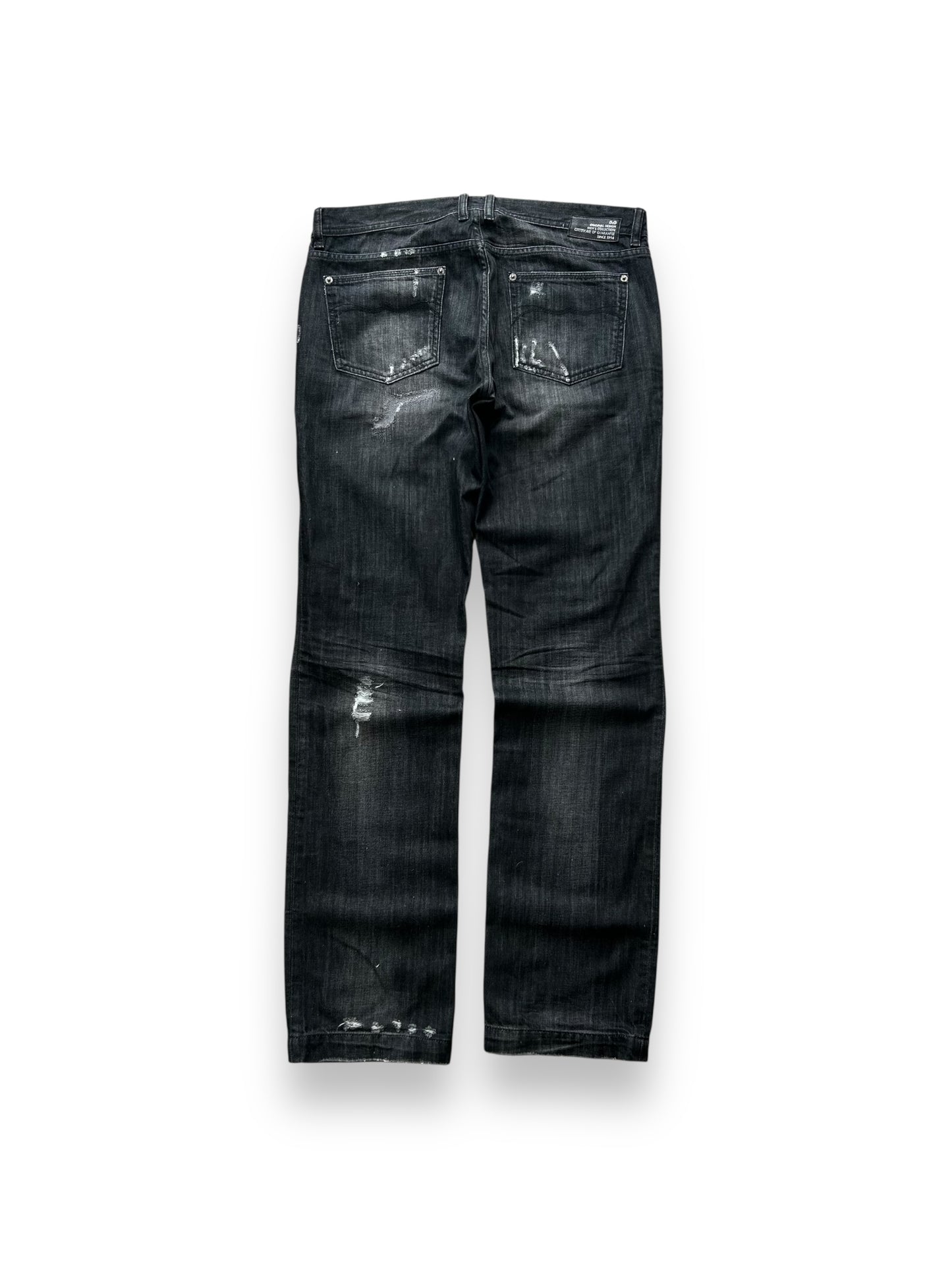 Dolce & Gabbana Distressed Ripped Straight Leg Jeans W34 L34