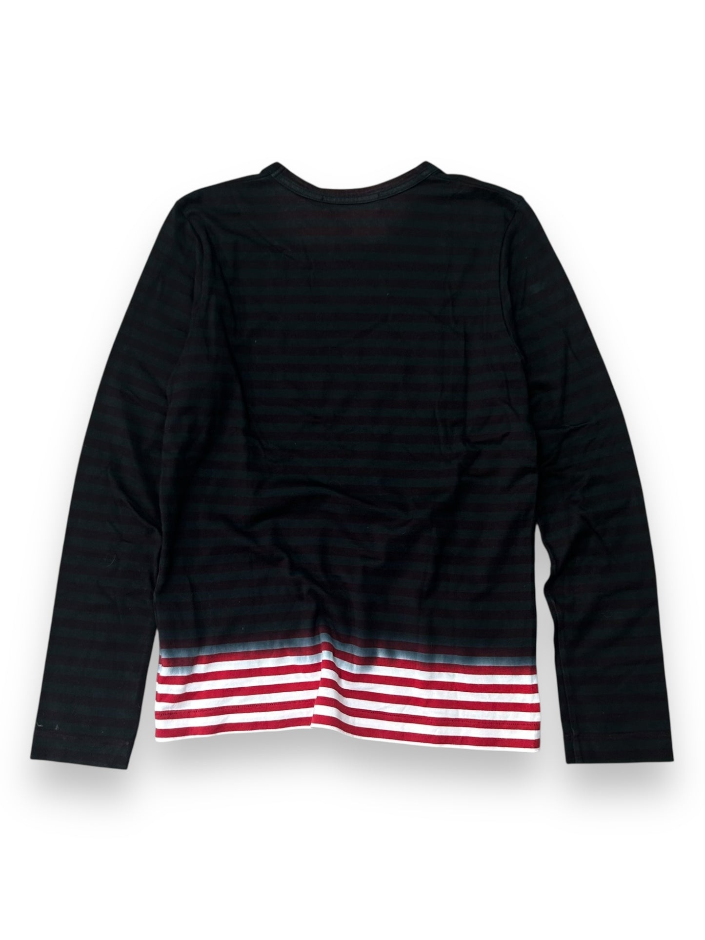 Comme Des Garcons Black Long Sleeve Gradient T Shirt S
