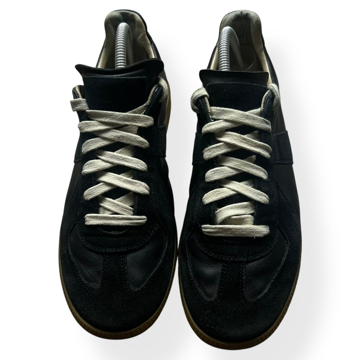 Maison Margiela Gats Low Top Trainers Black UK 8
