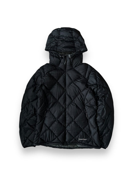 Montbell Alpine Diamond Stitch Down Puffer Jacket Black Size UK S
