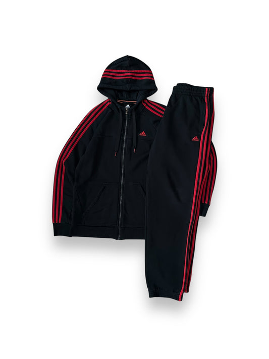 Mens Adidas Performance Essentials Tracksuit Grey Size M