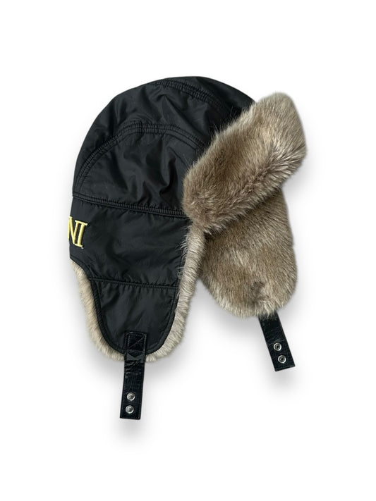 Armani Jeans Fur Ushanka Trapper Hat