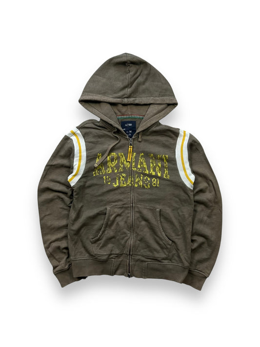Vintage Armani Jeans Zip Up Hoodie Size S