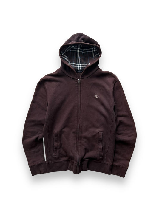 Burberry Black Label Plaid Hood Zip Up Hoodie S