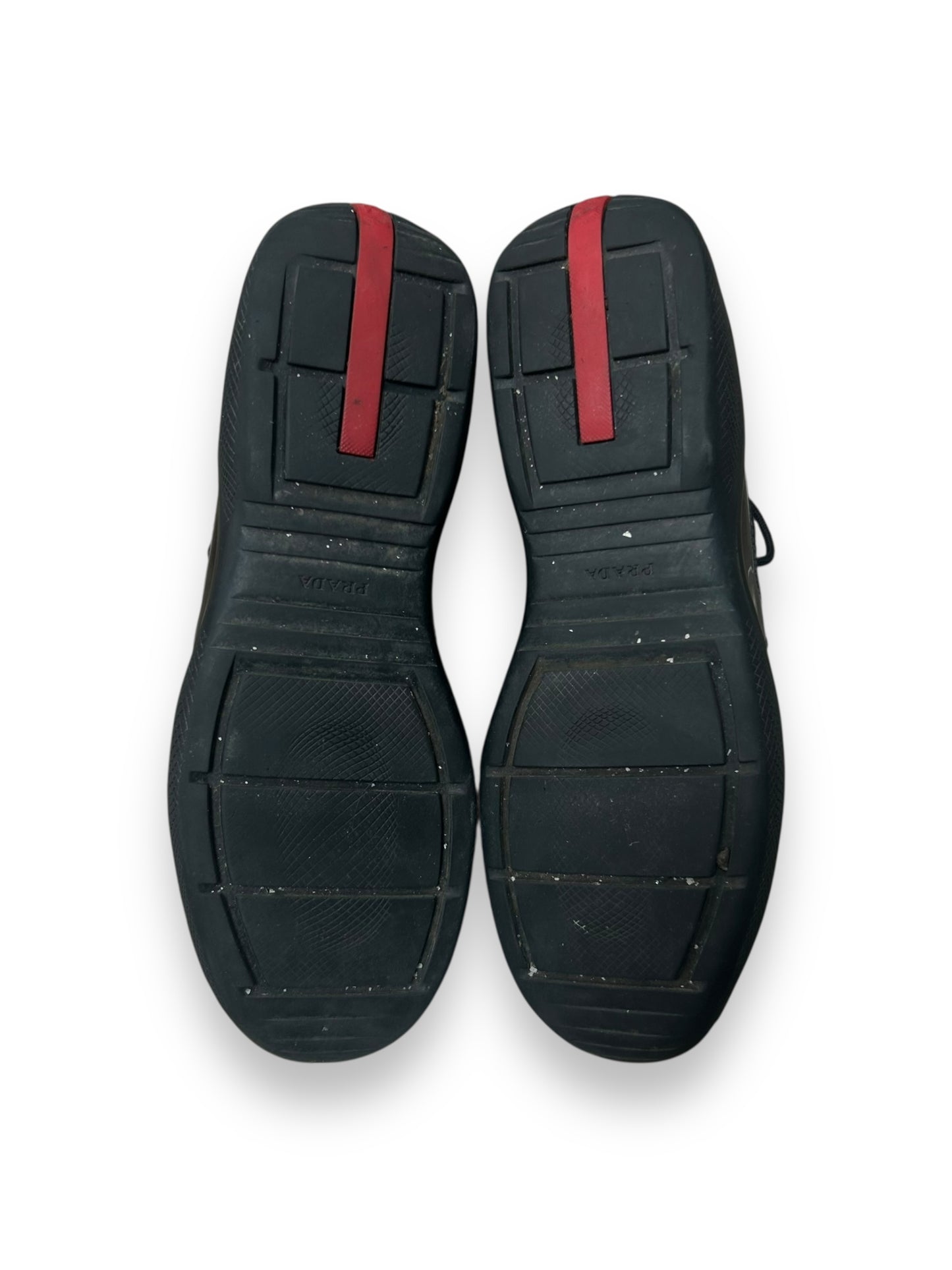 Mens Prada America Cups Patent Black Size UK 8