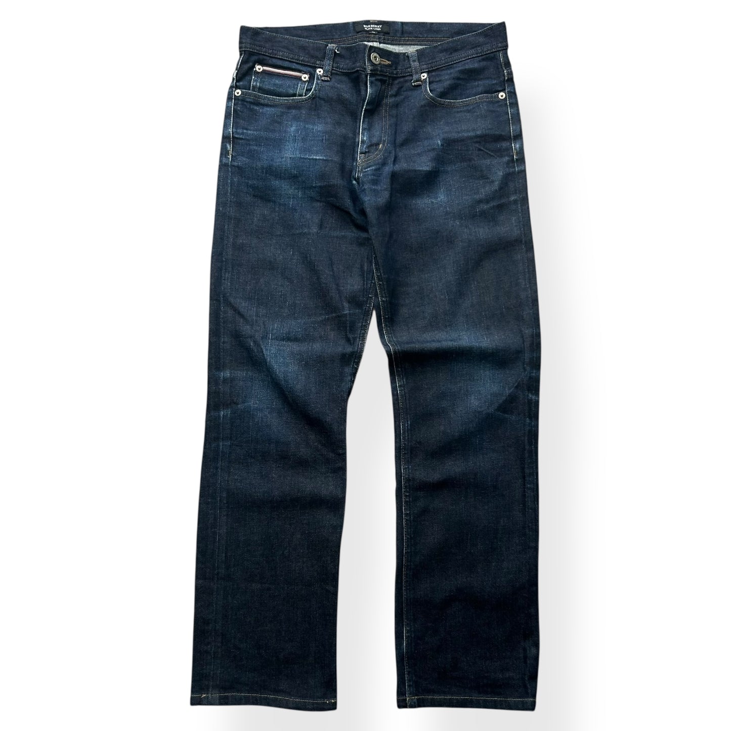 Vintage Burberry Black Label Slim Raw Denim Jeans W30 L29