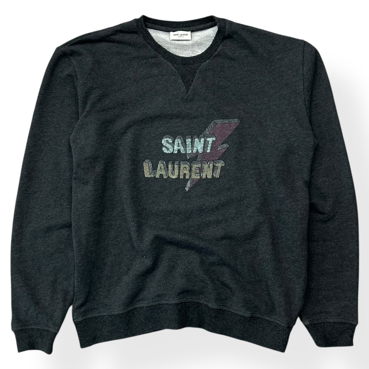 Saint Laurent Lighting Bolt Sweatshirt SS18 L