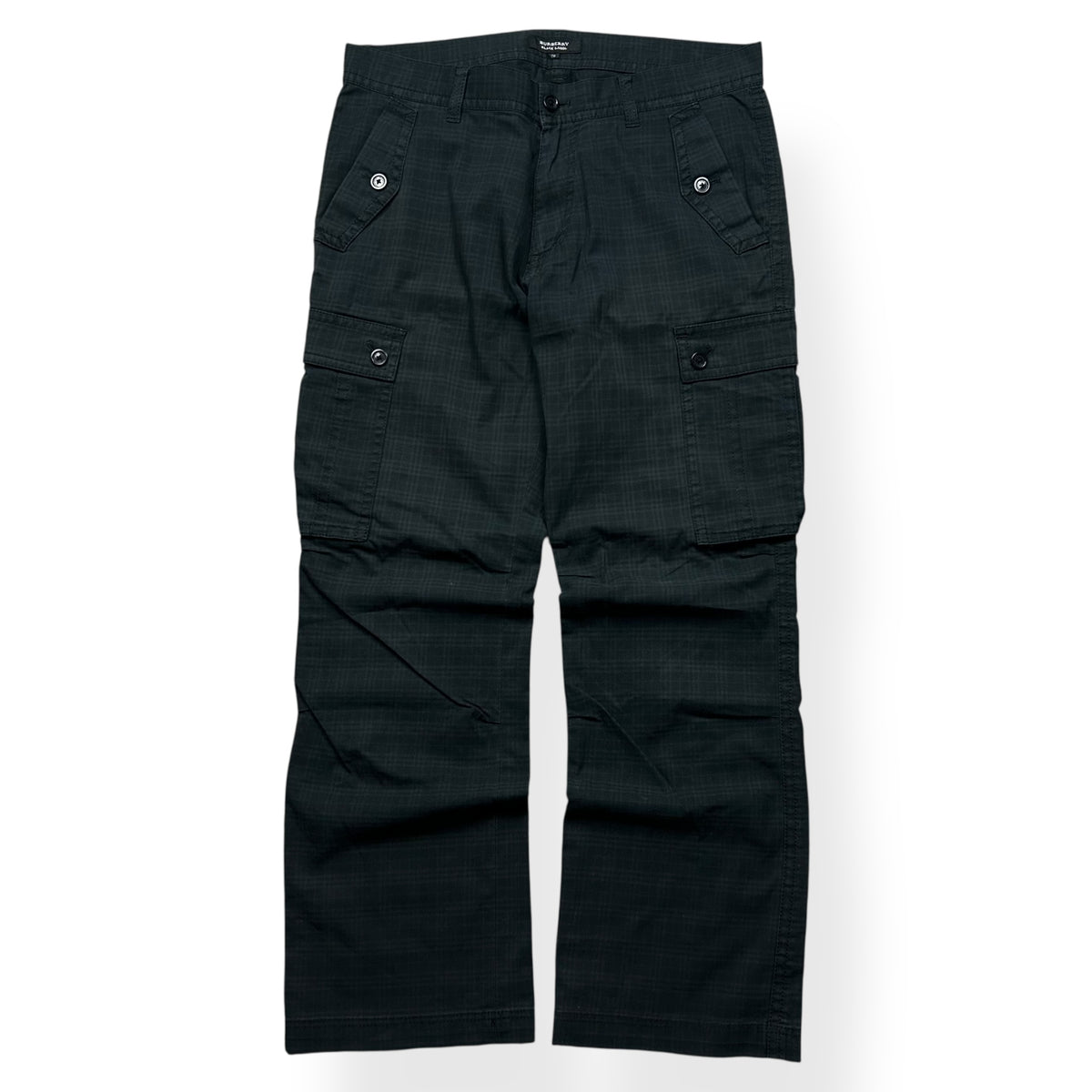 Vintage Burberry Black Label Shadow Utility Cargo Trousers W30 L28