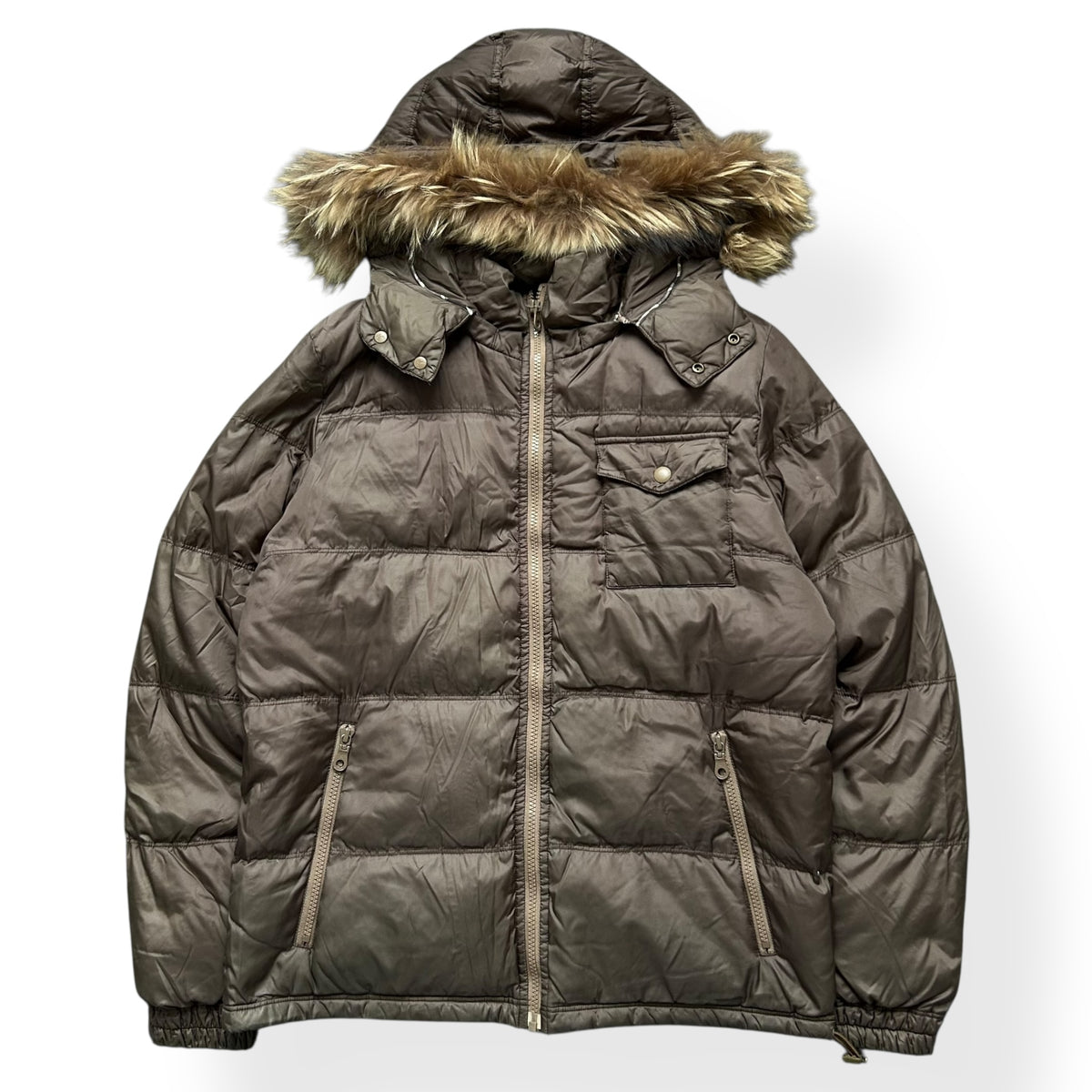 Burberry Blue Label Fur Hood Puffer Jacket M