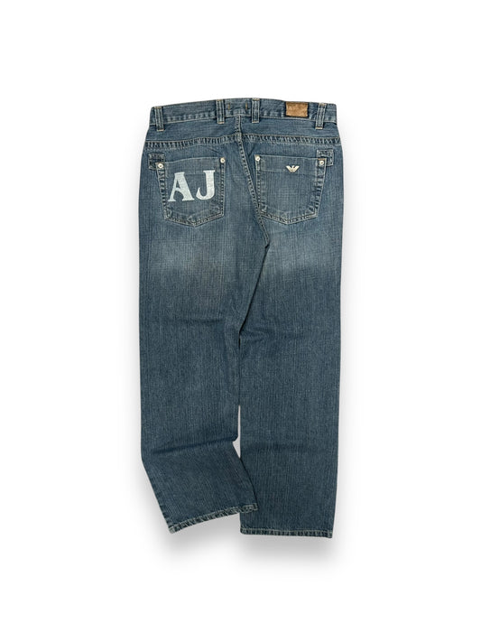 Vintage Armani Jeans Denim Baggy Jeans W32 L31
