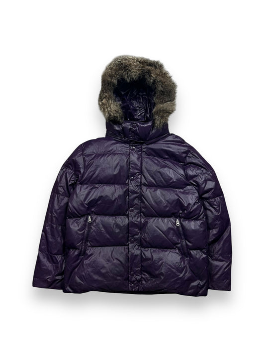 Vintage GAP Fur Hood Puffer Down Jacket XL