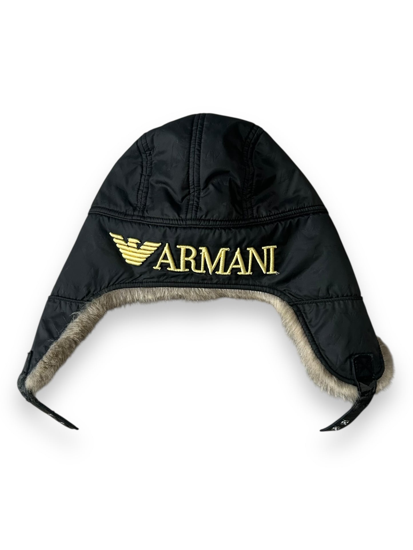 Armani Jeans Fur Ushanka Trapper Hat