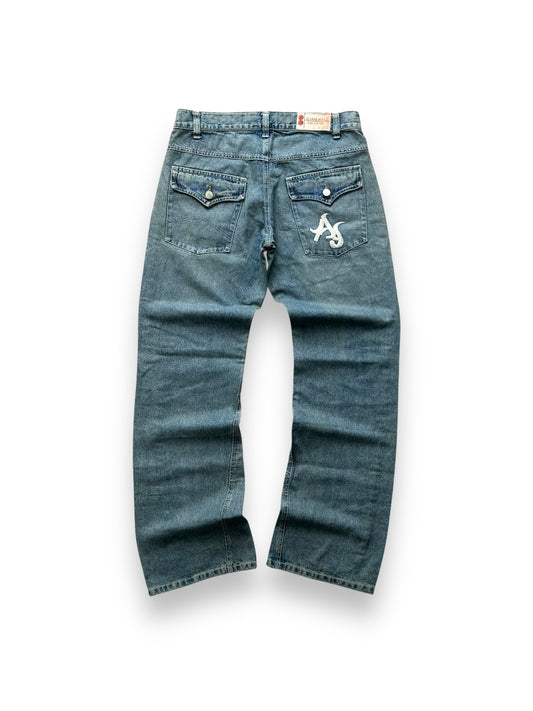 Vintage Armani Jeans Relaxed Bootcut Logo Jeans W32 L33