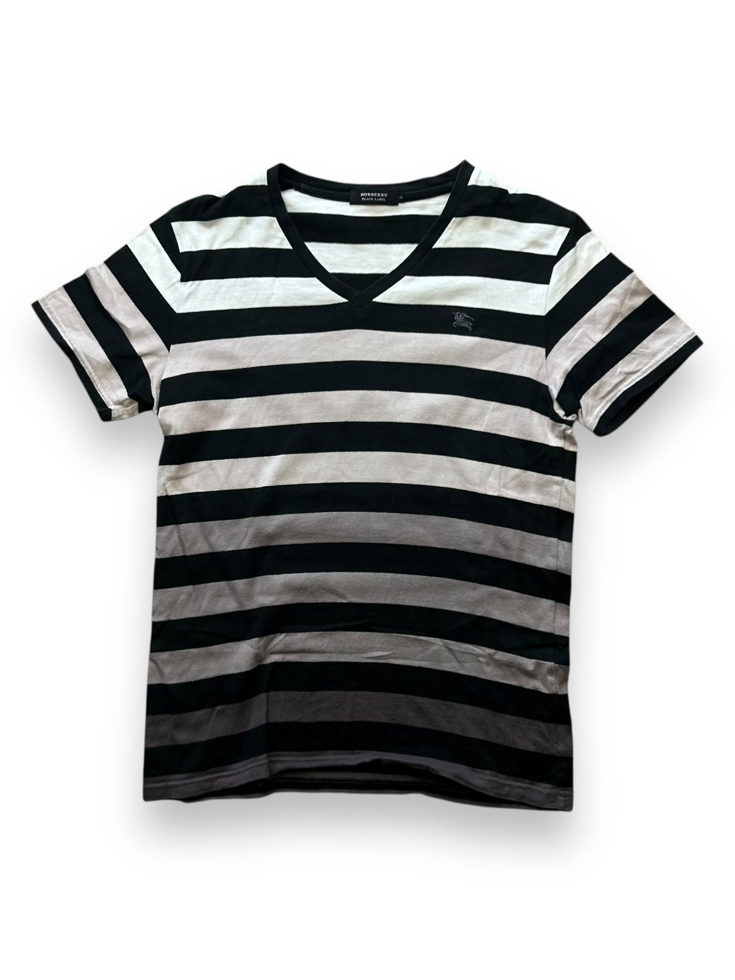 Burberry Black Label Gradient V Neck T Shirt S