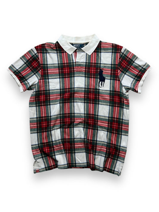 Vintage Ralph Lauren Big Pony Plaid Polo Shirt XL