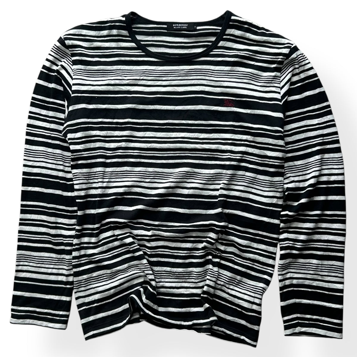 Burberry Black Label Striped Long Sleeve T Shirt S