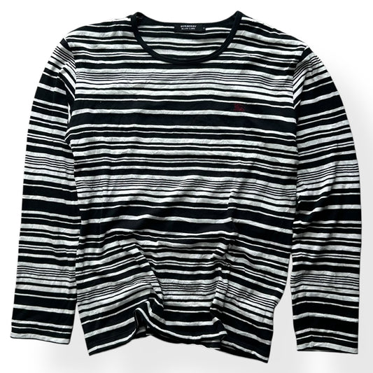 Burberry Black Label Striped Long Sleeve T Shirt S