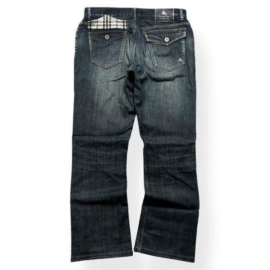 Vintage Burberry Black Label Relaxed Bootcut Jeans W32 L30